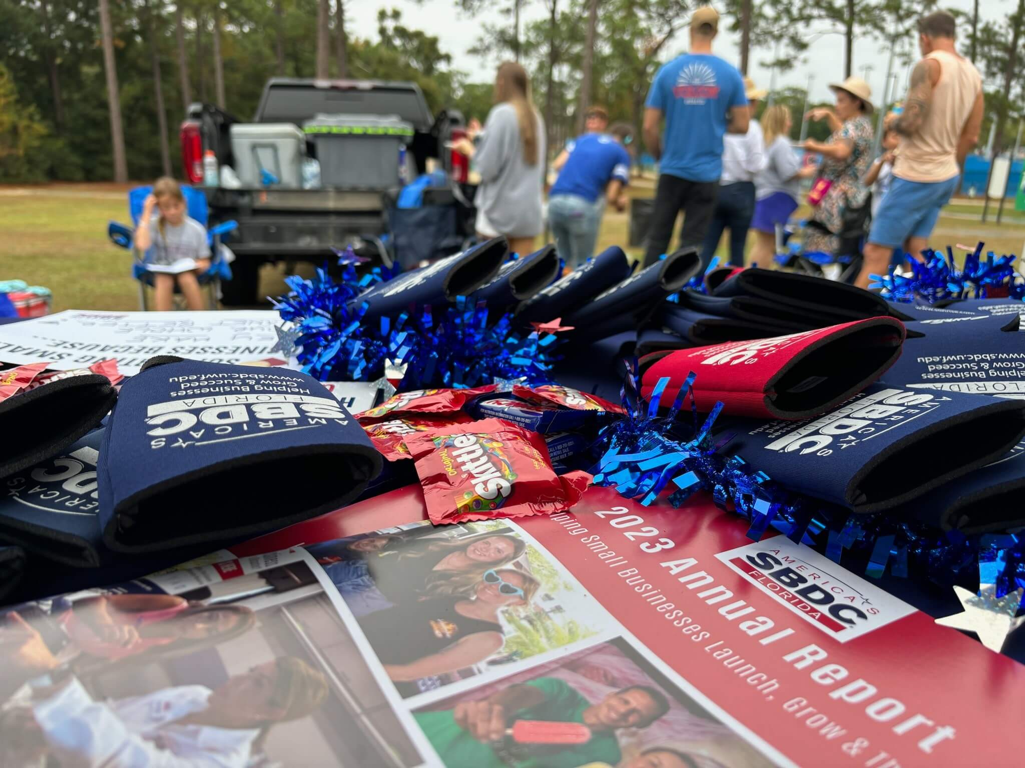 Florida SBDC at UWF football tailgate table