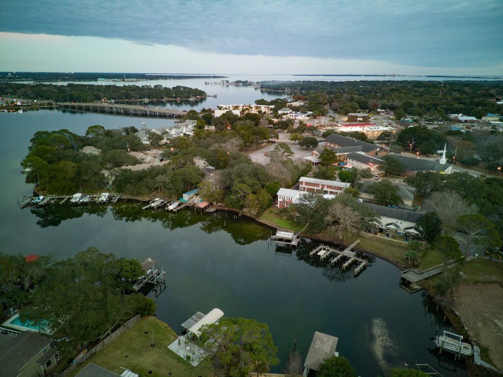 Aerial photo of Kidd Bayou in Florida