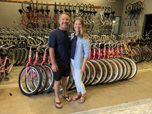 IMG_0990 Picture of Big Fish Bike and Beach Rentals owners Josh and Ashley Curtain